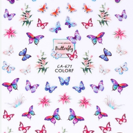 Köröm matrica 3D-s No.CA671- 103 pillangók