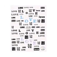 Köröm matrica 3D-s - Love - No.CA104- 71