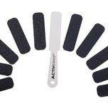 Fém sarokreszelő + 5db 80' és 5db 120' csiszolópapír