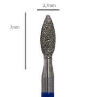 Gyémántporos csiszolófej - lándzsa (közepes) mélytisztításhoz