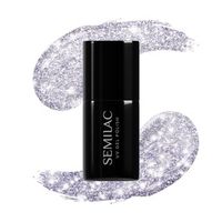 SEMILAC UV/LED Gél Lakk 7ml - 461 - HEMA FREE - Hollywood Silver