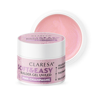 CLARESA Soft&Easy Builder Gél 12g - Pink Champagne / Blinking Pink