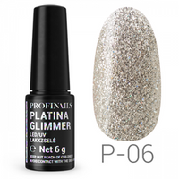 Profinails Platina Glimmer LED/UV lakkzselé 6gr P-06