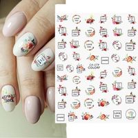 Köröm matrica 3D-s No.CA579 - 127 love you feliratok