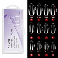 CANNI Soft Gél Tip 240 db-os / 12 méret No.02 mandula