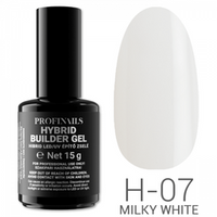 Profinails Hybrid LED/UV Builder Gél 15 g No.H-07 Milky White