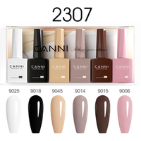 CANNI HEMA FREE UV/LED gél lakk szett 6x9ml - 2307 - Classic Couture