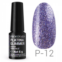 Profinails Platina Glimmer LED/UV lakkzselé 6gr P-12