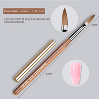 Born Pretty ecset - porcelán 1,9cm #10