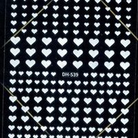 Köröm matrica 3D-s No.DH539 White 