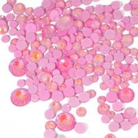 GLOW Körömdíszítő opálkő mix 250 db - Rose