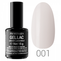 Profinails Gel Lac LED/UV lakkzselé 15gr No.001 White