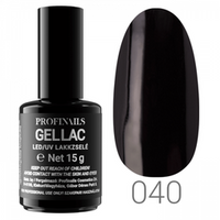 Profinails Gel Lac LED/UV lakkzselé 15gr No.040 Black