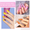 CANNI HEMA FREE UV/LED gél lakk szett 6x9ml - 2303 - Chic Monochrome