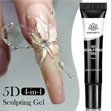 3D gyurmazselé és 3D virág köröm