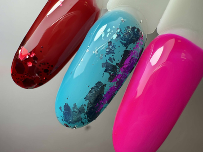 Üveghatású köröm (glass nails) jelly színekkel