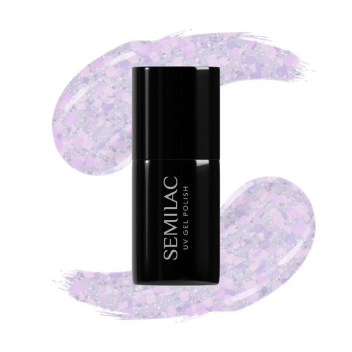 SEMILAC UV/LED Gél Lakk 7ml - 492 - HEMA FREE - Icy Lavender Bliss