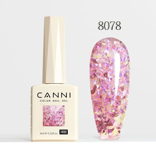 CANNI HEMA FREE UV/LED gél lakk 9ml No.8078