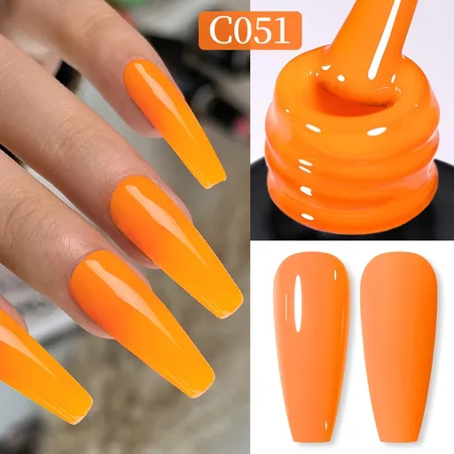 Born Pretty Pro UV/LED HEMA FREE gél lakk 15 ml - C051 - Neon Yellow Orange