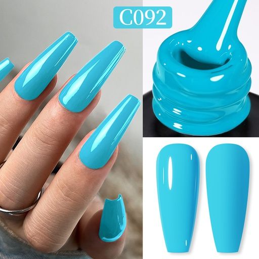 Born Pretty Pro UV/LED HEMA FREE gél lakk 15 ml - C092 - Pacific Blue