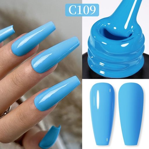 Born Pretty Pro UV/LED HEMA FREE gél lakk 15 ml - C109 - Crystal Lake