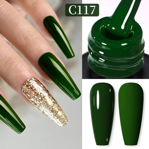 Born Pretty Pro UV/LED HEMA FREE gél lakk 15 ml - C117 - Sacramento Green