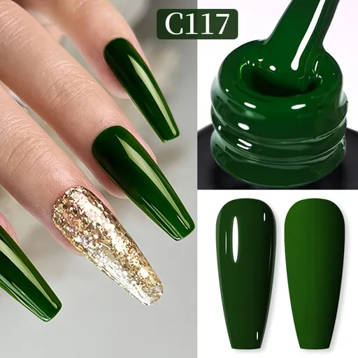 Born Pretty Pro UV/LED HEMA FREE gél lakk 15 ml - C117 - Sacramento Green