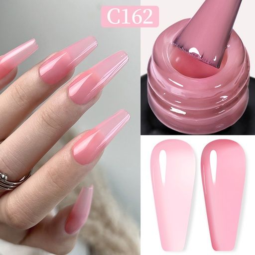 Born Pretty Pro UV/LED HEMA FREE gél lakk 15 ml - C162 - Jelly Orange Pink