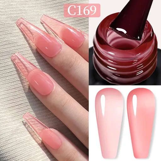 Born Pretty Pro UV/LED HEMA FREE gél lakk 15 ml - C169 - Jelly Light Blush