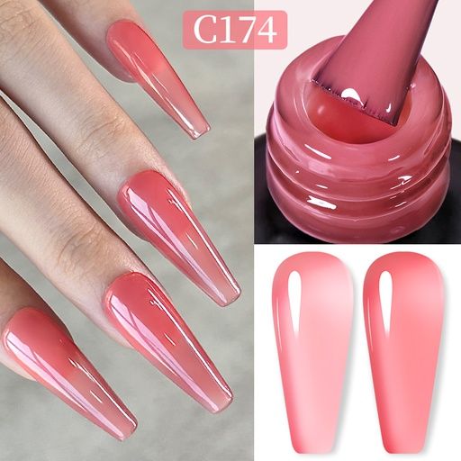 Born Pretty Pro UV/LED HEMA FREE gél lakk 15 ml - C174 - Jelly Pink Sherbet