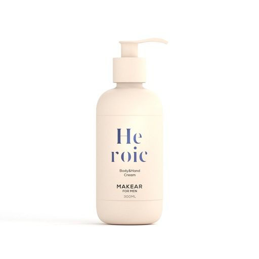 MAKEAR Kéz- és testápoló krém 300ml - férfi parfüm illattal - HEROIC