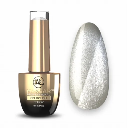 MAKEAR Moonlight Disco Gel Polish 8ml No.MCL03 Silver Purr