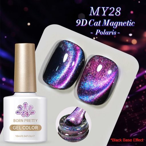 Born Pretty Cat Magnetic gél lakk 10 ml -  MY028 - 9D Cat Eye