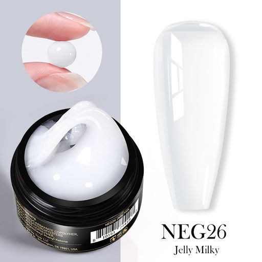 Born Pretty  Pro fixálásmentes gyurmazselé 15 ml -  NEG26 - Áttetsző