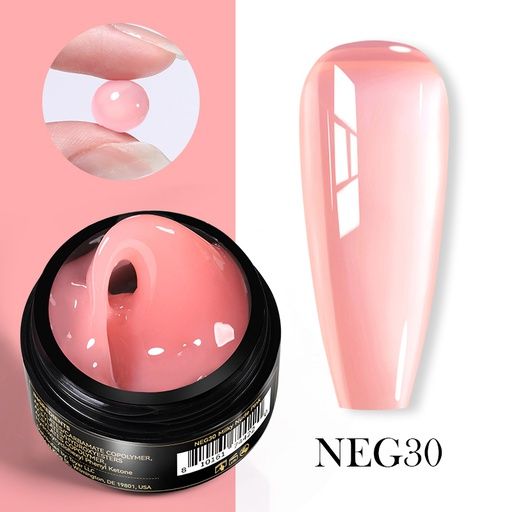 Born Pretty  Pro fixálásmentes gyurmazselé 15 ml -  NEG30 - Áttetsző