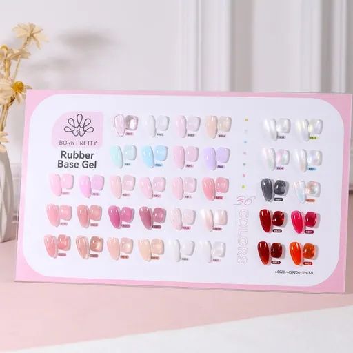 Born Pretty PRO paletta - Rubber Base Gel - magas