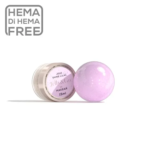 MAKEAR JELLY&GO Builder Gél 15ml No.JG12 - Shine Lilac
