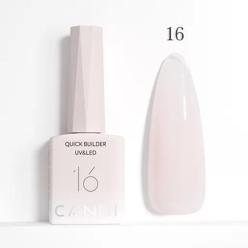 CANNI HEMA FREE Quick Builder Gel - 9 ml - X16 Milky Pink