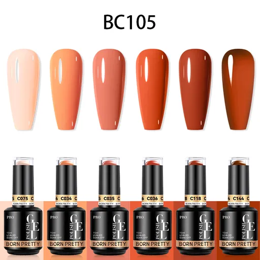 Born Pretty Pro UV/LED HEMA FREE gél lakk szett 6x15ml - BC105