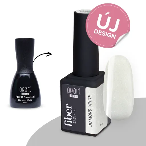 Pearl Nails Fiber Base Gel 15ml - Diamond White