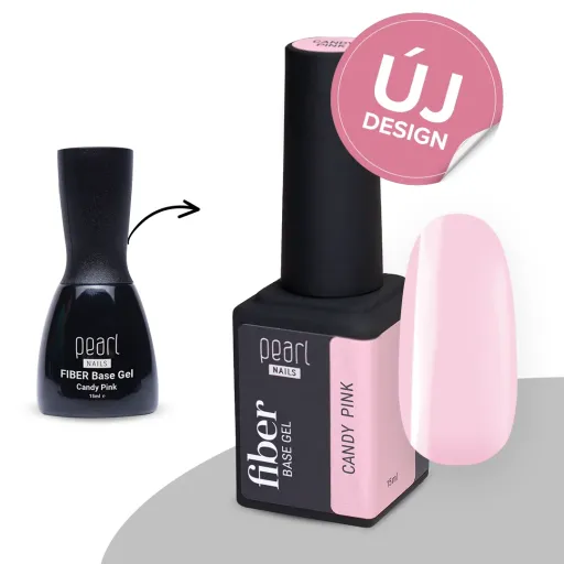 Pearl Nails Fiber Base Gel 15ml - Candy Pink