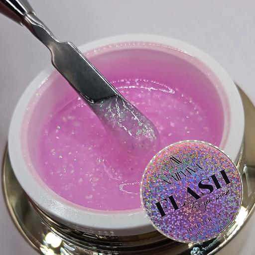 NAILVANA építőzselé - Flash 50ml - Frozen Pink