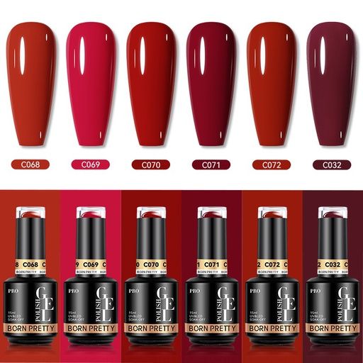 Born Pretty Pro UV/LED HEMA FREE gél lakk szett 6x15ml - BC107