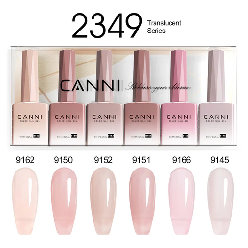 CANNI HEMA FREE UV/LED gél lakk szett 6x9ml - 2349