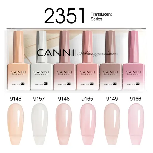 CANNI HEMA FREE UV/LED gél lakk szett 6x9ml - 2351