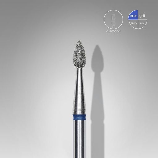 STALEKS PRO EXPERT gyémántporos csiszolófej - drop blue - közepes