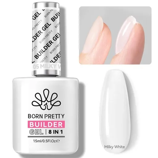 Born Pretty 8in1 Builder Gél 15 ml No.05 Milky White