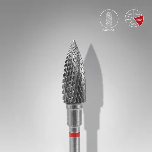 STALEKS PRO EXPERT flame FINOM karbid csiszolófej 5 mm / working part 13,5 mm