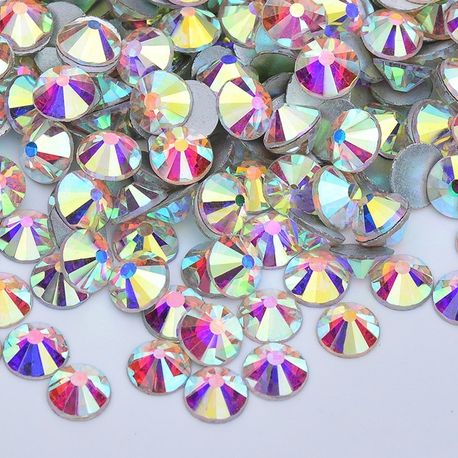 Körömdíszítő strasszkövek 200 db - Crystal AB ss3