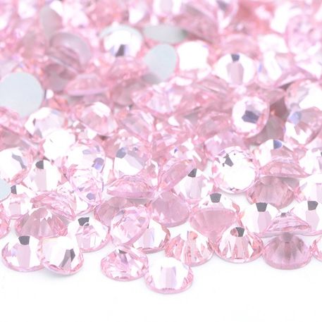 Körömdíszítő strasszkövek 200 db - Light Rose ss3